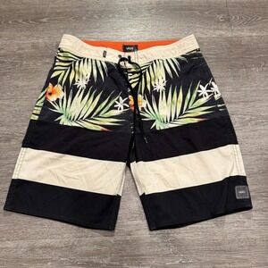 Vans Board Shorts‎ Men's Size 30 Vanphibian 3 Pocket Green Black Striped